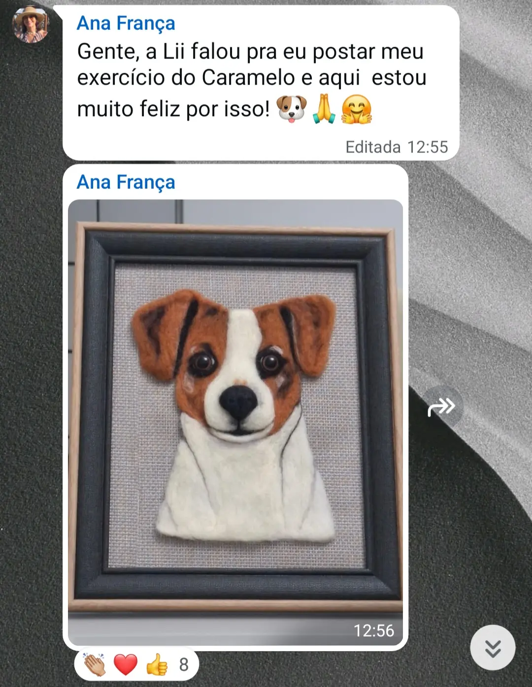 Peça criada por aluna do Curso Gato Realista